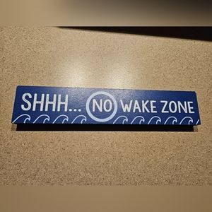 Nautical baby nursery decor "no wake zone"